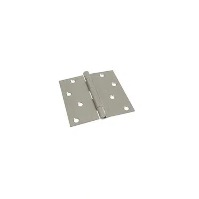 Stanley 1" H X 4" W Surface Mount Single Door Hinge In Satin Nickel