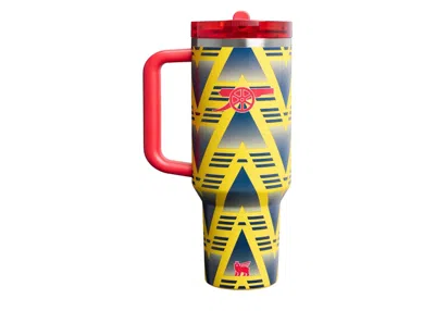Pre-owned Stanley 1913 X Arsenal Quencher Protour Flip Straw 40oz Tumbler In Bruised Banana