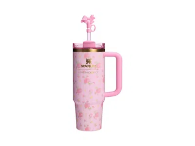 Pre-owned Stanley 1913 X Loveshackfancy Flowstate Quencher 30oz Tumbler In Ibiza Sunset