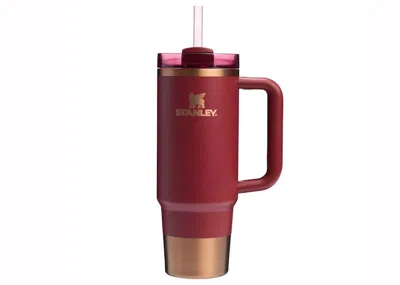Pre-owned Stanley Comfort & Joy Collection Flowstate Holiday Quencher 30oz Tumbler In Gilded Pomegranate