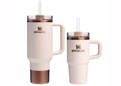 Pre-owned Stanley Comfort & Joy Collection Holiday Samesies Quencher 40oz & 14oz Sip Set In Gilded Sugar