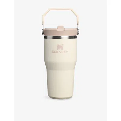 Stanley Cream Iceflow™ Flip-straw Stainless-steel Bottle 0.6l In White