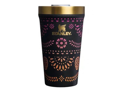 Pre-owned Stanley Dia De Muertos Stacking Beer H2.0 Flowstate 16oz Pint In Midnight Catrina