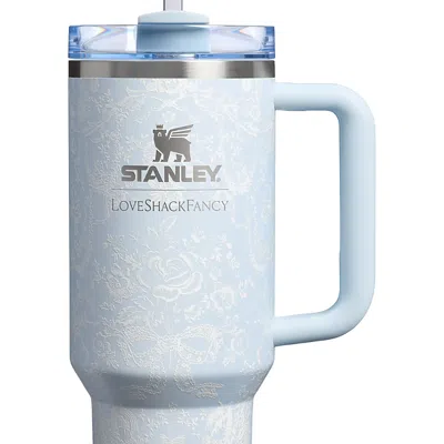 Stanley Exclusive  X Loveshackfancy Holiday Quencher H2.0 Flowstate Tumbler, 40 Oz. In Blue