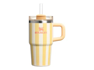 Pre-owned Stanley Flowstate Quencher 20oz Tumbler In Butter Cabana Gloss