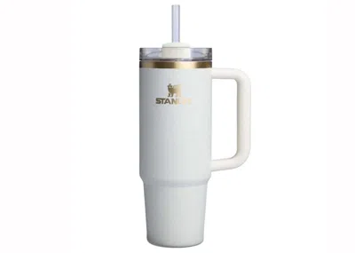 Pre-owned Stanley Flowstate Quencher 30oz Tumbler In Cream Moon