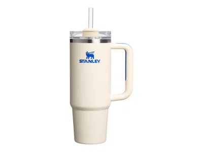 Pre-owned Stanley Flowstate Quencher 30oz Tumbler In Cream Royal