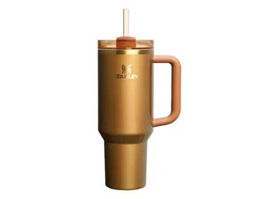 Pre-owned Stanley Flowstate Quencher 40oz Tumbler In Copper Tinsel