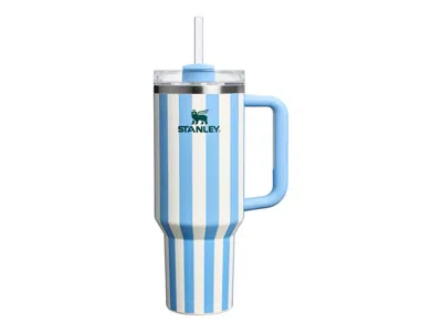 Pre-owned Stanley Flowstate Quencher 40oz Tumbler In Cornflower Cabana Gloss