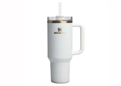 Pre-owned Stanley Flowstate Quencher 40oz Tumbler In Cream Moon