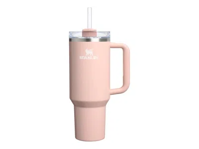 Pre-owned Stanley Flowstate Quencher 40oz Tumbler In Peach Whip Gloss