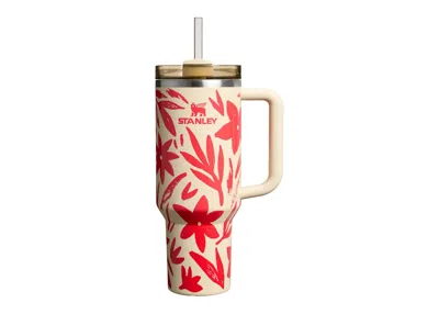 Pre-owned Stanley Flowstate Quencher H2.0 40oz Tumbler In Resort Floral In Multi