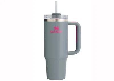 Pre-owned Stanley Heat Wave Exclusive Collection Flowstate Quencher 30oz Tumbler In Grey Rock In Gray