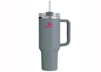 Pre-owned Stanley Heat Wave Exclusive Collection Flowstate Quencher 40oz Tumbler In Grey Rock
