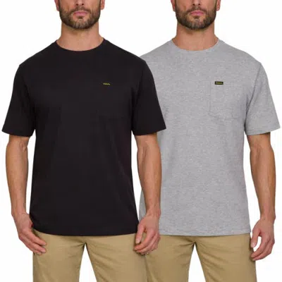 Stanley Heavyweight T Shirts For Men In Black/grey Heather
