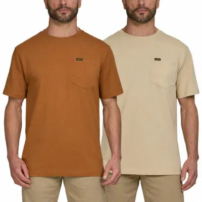 Stanley Heavyweight T Shirts For Men In Bone/cashew