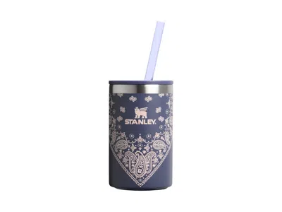 Pre-owned Stanley Mesa Rose Collection The Everyday Can 10oz Cooler Cup In Blue Corn Paisley