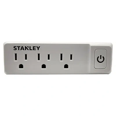 Stanley Plugmax Eco 3-outlet Wall Adapter In White