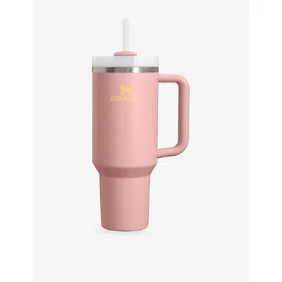 Stanley Peach Rose Quencher H2.0 Flowstate™ Stainless-steel Bottle 1.18l In Pink