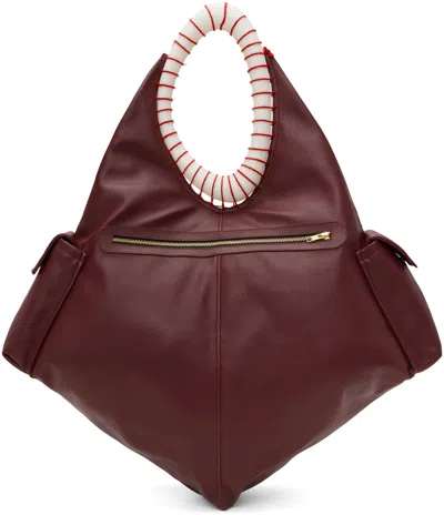 Stanley Raffington Burgundy Curve Tote