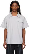 Stanley Raffington Gray Pull-over Shirt In Grey