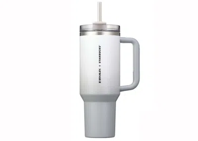 Pre-owned Stanley Starbucks Korea Exclusive Flowstate Quencher 40oz Tumbler In Gray
