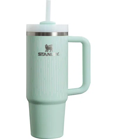 Pre-owned Stanley The Clean Slate Flowstate Quencher 30oz Tumbler In Soft Rain Mint