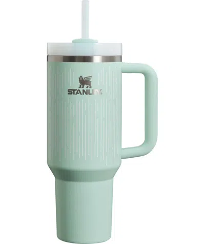 Pre-owned Stanley The Clean Slate Flowstate Quencher 40oz Tumbler In Soft Rain Mint