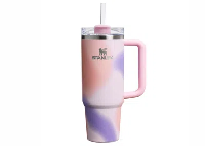 Pre-owned Stanley The Frequency Collection Flowstate Quencher 30oz Tumbler In Rose Petal Motion