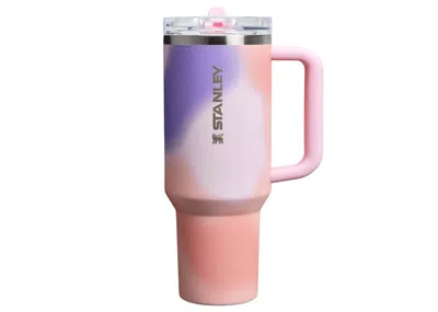 Pre-owned Stanley The Frequency Collection Flowstate Quencher 40oz Tumbler In Rose Petal Motion