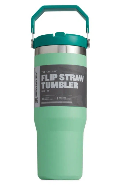 Stanley The Ice Flow 30-ounce Flip Straw Tumbler In Jade