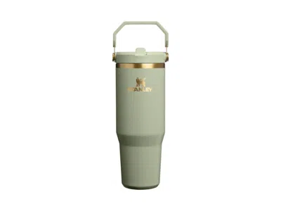 Pre-owned Stanley The Iceflow Flip Straw 30oz Tumbler In Juniper In Green