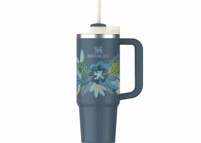 Pre-owned Stanley The Mother's Day Flowstate Quencher 30oz Tumbler In Blue Spruce Tropic