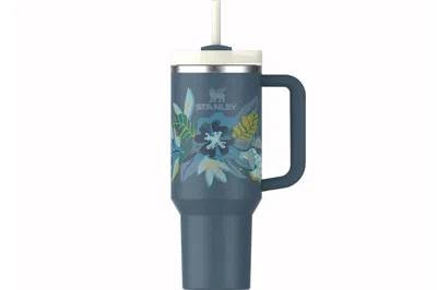 Pre-owned Stanley The Mother's Day Flowstate Quencher 40oz Tumbler Blue Spruce Tropic