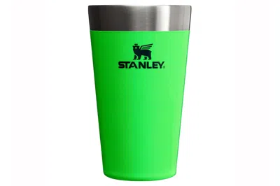 Pre-owned Stanley The Neon Collection Adventure Stacking Beer 16oz Pint Neon Green