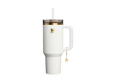 Pre-owned Stanley The Quencher Luxe Flowstate 40oz Tumbler In Pale Stone Snakeskin