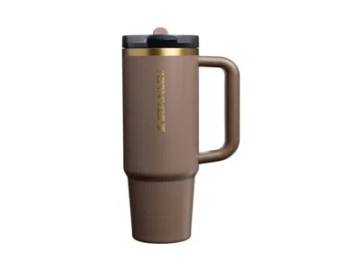 Pre-owned Stanley The Quencher Protour Flip Straw 30oz Tumbler In Espresso Gold