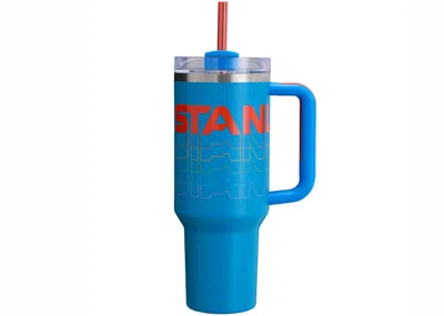Pre-owned Stanley The Reverb Collection Flowstate Quencher 40oz Tumbler In Azure Reverb