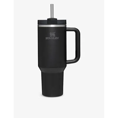 Stanley Womens Black Tol Quencher H2.0 Flowstate™ Recycled Stainless-steel Bottle In Black Tonal