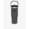 Stanley Womens Charcoal Iceflow™ Flip-straw Recycled Stainless-steel Bottle 890ml