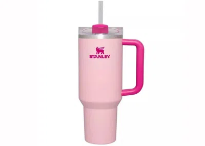Pre-owned Stanley Women's  Flamingo Quencher 40oz Tumbler In Pink