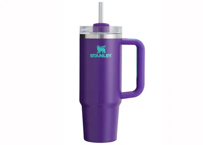 Pre-owned Stanley Women's  Heat Wave Exclusive Collection Flowstate Quencher 30oz Tumbler In Dep Purple