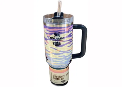 Pre-owned Stanley Women's  Rei Exclusive Flowstate Quencher 40oz Tumbler In Hazy Horizon