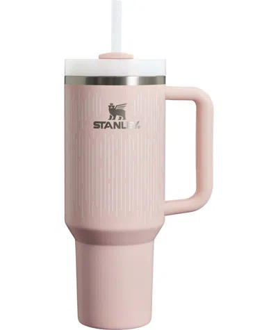Pre-owned Stanley Women's  The Clean Slate Flowstate Quencher 40oz Tumbler In Soft Rain Bloom