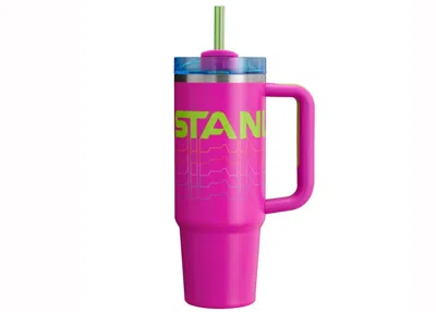 Pre-owned Stanley Women's  The Reverb Collection Flowstate Quencher 30oz Tumbler In Vivid Violet Reverb