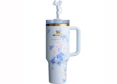 Pre-owned Stanley Women's  X Loveshackfancy Flowstate Quencher 40oz Tumbler In Everbloomingrosettes