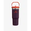 Stanley Womens Plum Iceflow™ Flip-straw Recycled Stainless-steel Bottle 890ml