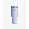 Stanley Womens Dew Drop Iceflow™ Flip-straw Stainless-steel Bottle 890ml In Green