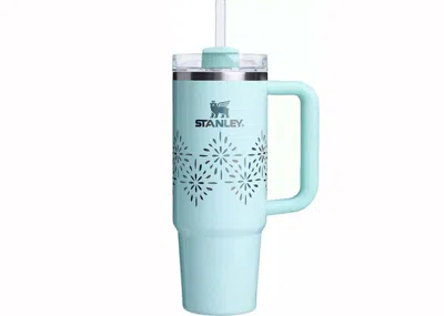 Pre-owned Stanley X Dicks Sporting Goods Winter Wonderland Collection Flowstate Quencher 30oz Tumbler In Seaglass Glos