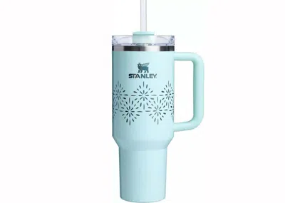Pre-owned Stanley X Dicks Sporting Goods Winter Wonderland Collection Flowstate Quencher 40oz Tumbler In Seaglass Glos